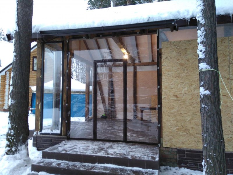 Мягкие окна для террасы