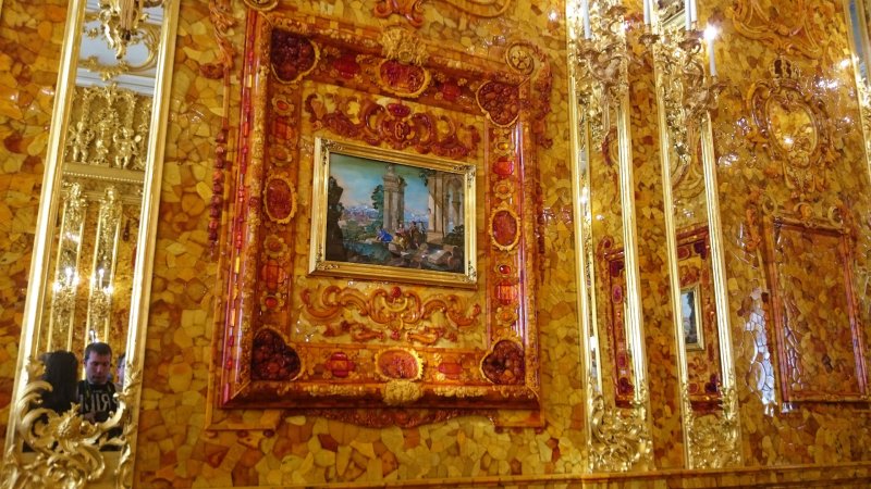 Екатерининский дворец в царском селе янтарная комната