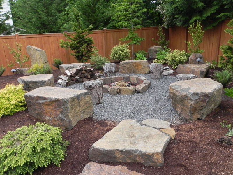Backyard landscaping