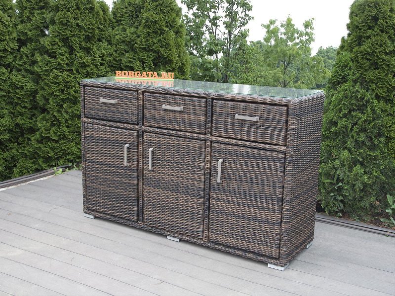 Комод из искусственного ротанга