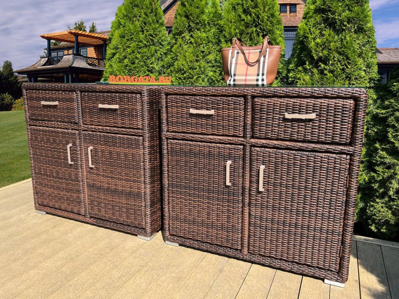 Комод из искусственного ротанга