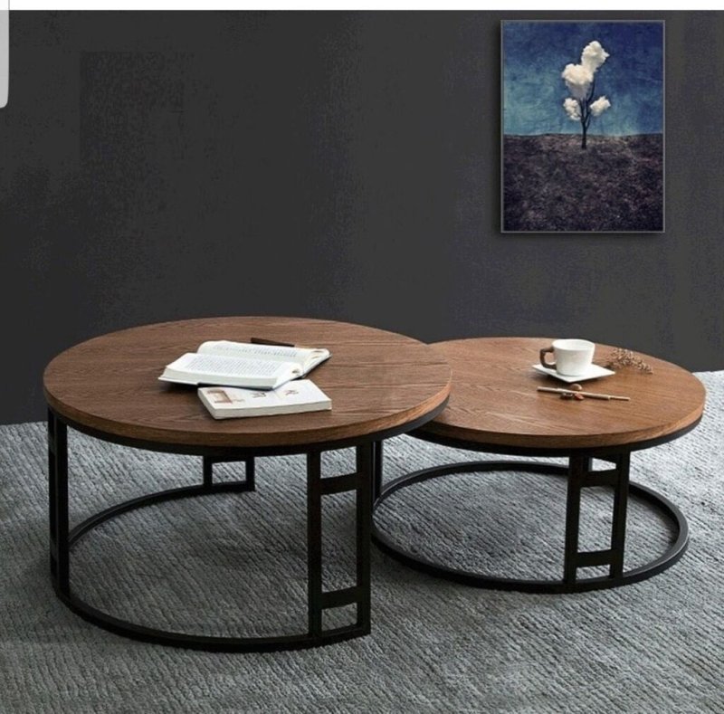 Журнальный столик round nesting coffee table