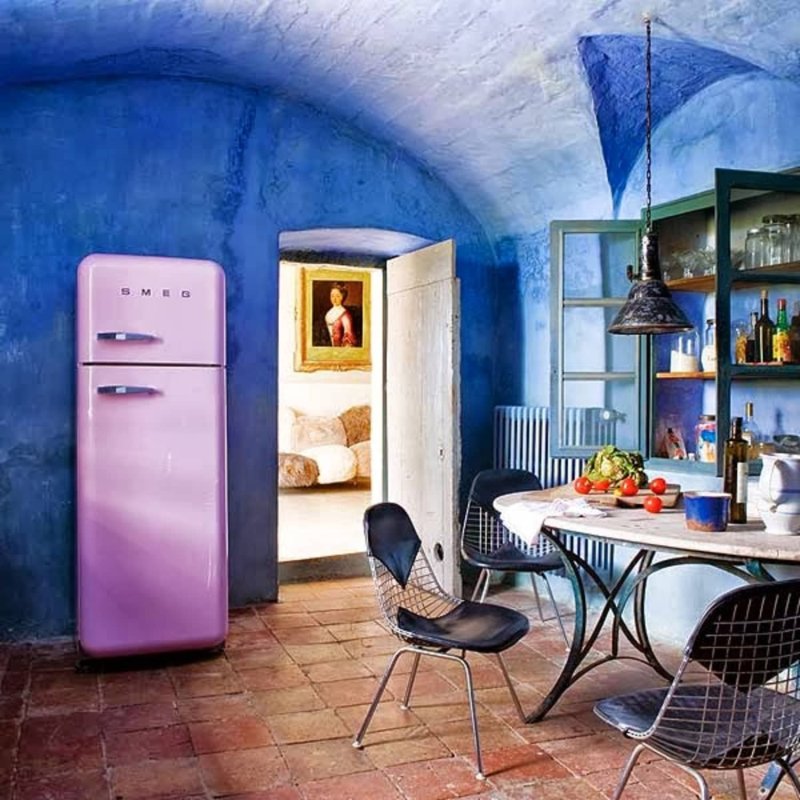 Холодильник smeg в интерьере
