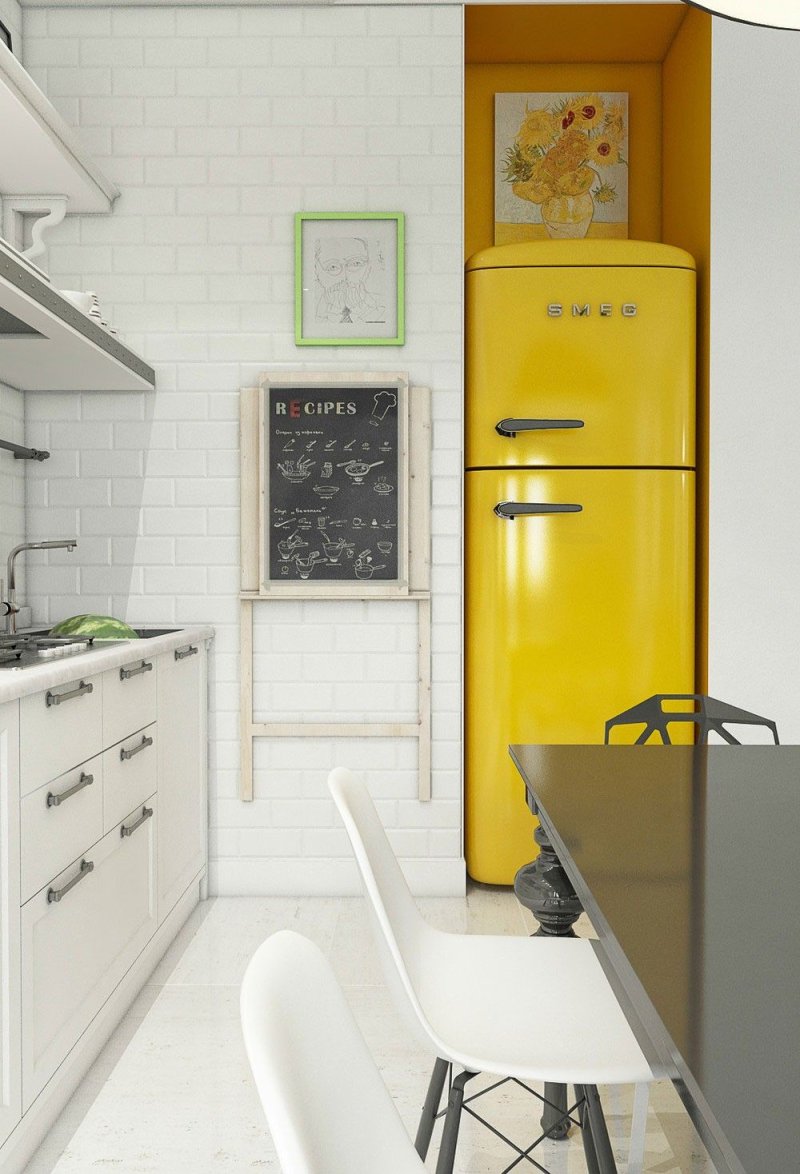 Холодильник smeg в интерьере