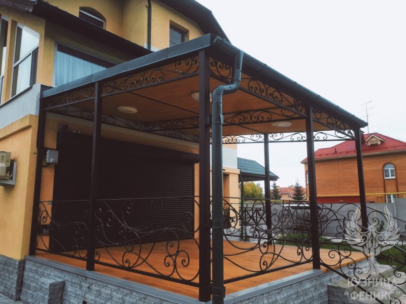 Терраса из металла