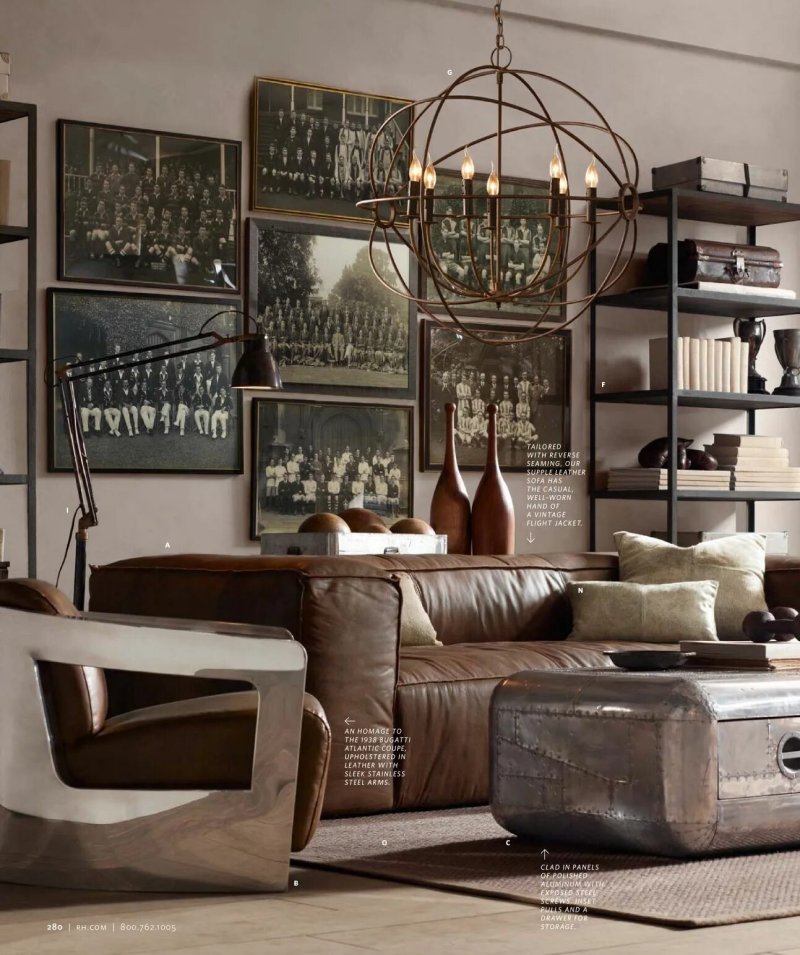 Restoration hardware интерьер