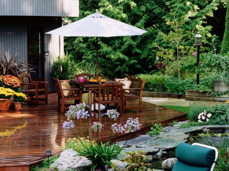Outdoor patio design