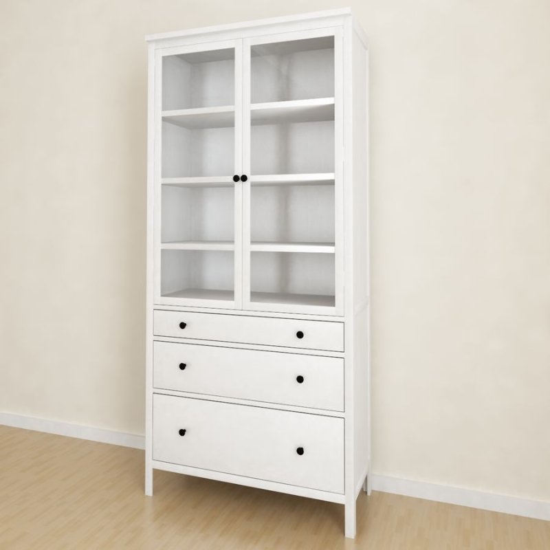 Ikea шкафы-витрины хемнэс