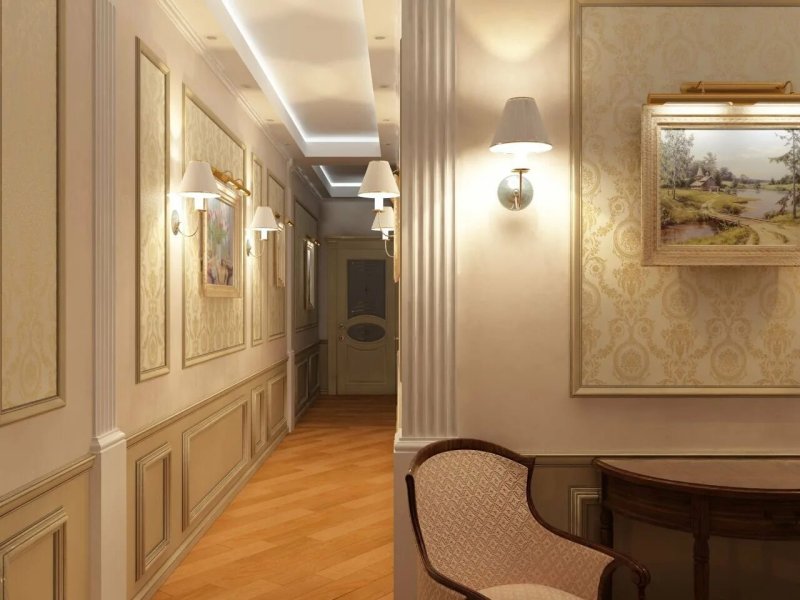 Коридор в классическом стиле