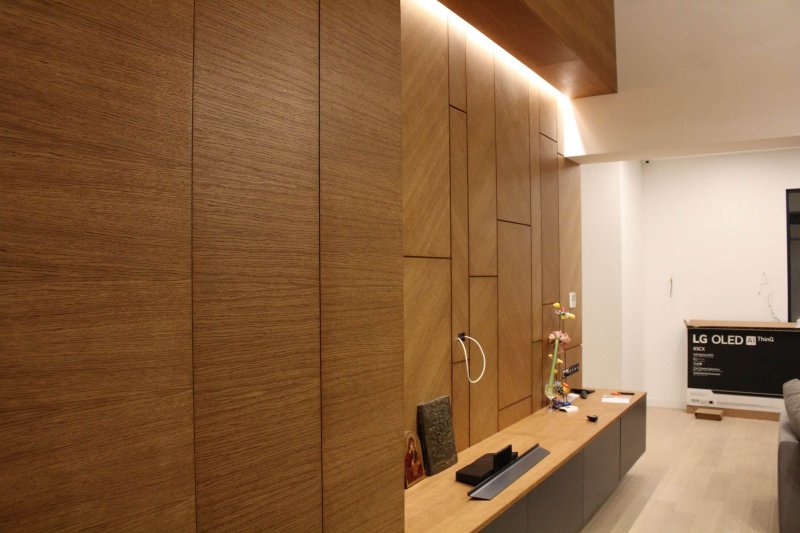 Шпонированные панели wallhof wood тик