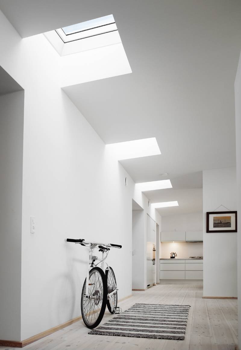Зенитный фонарь velux интерьер