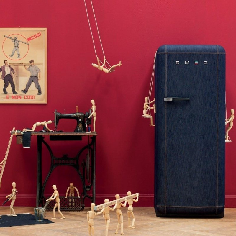 Холодильник smeg в интерьере