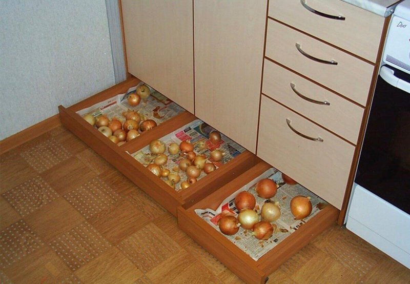 Для хранения овощей на кухне