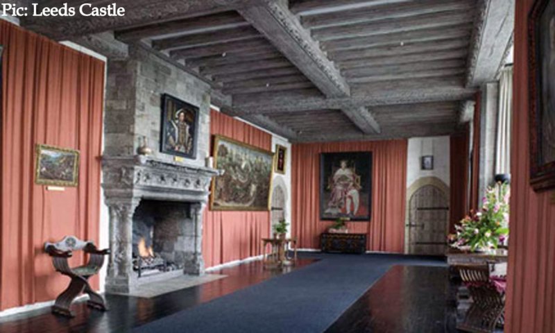Замок leeds castle интерьер