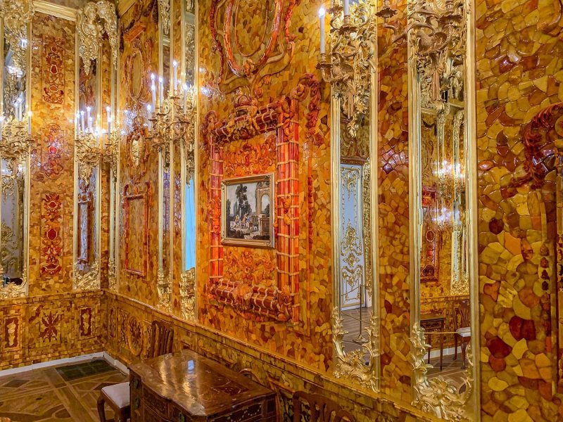 Екатерининский дворец янтарная комната