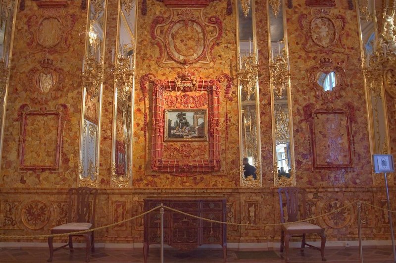 Екатерининский дворец в царском селе янтарная комната