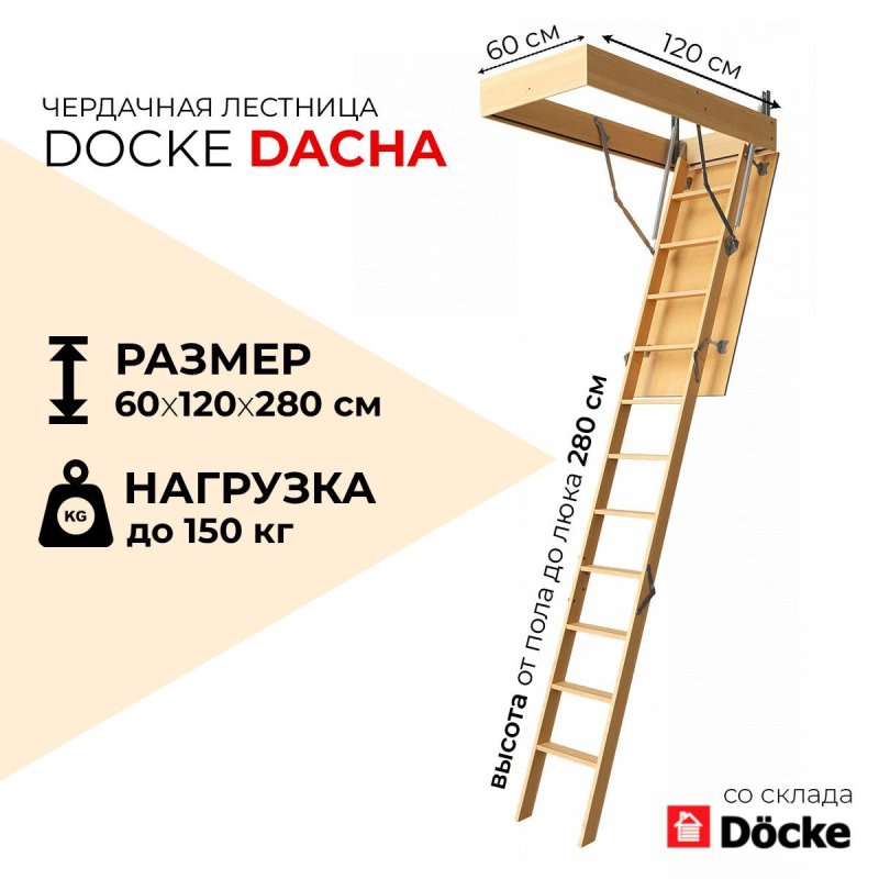 Чердачная лестница docke dacha