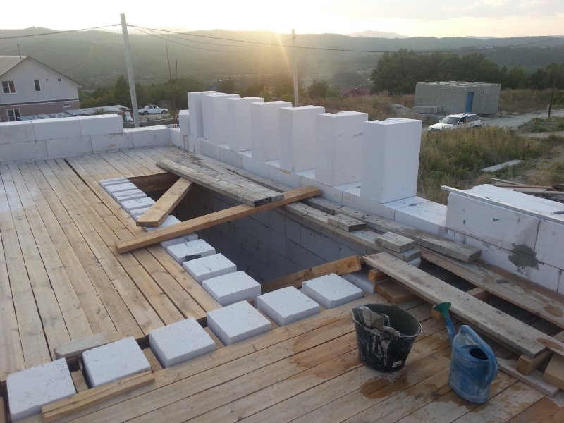 Перегородка из газоблока