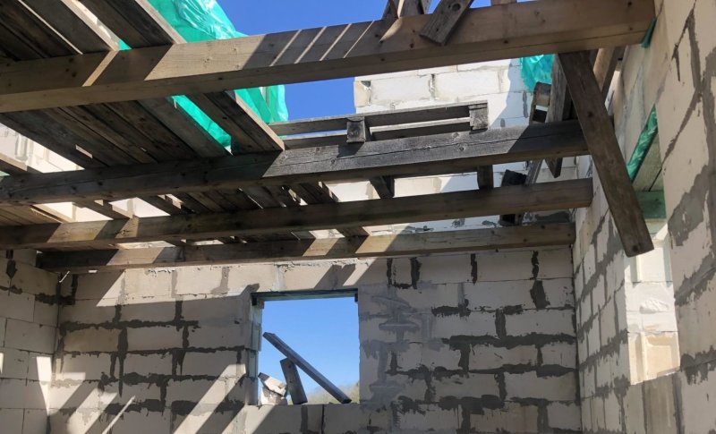 Деревянное перекрытие в доме из газобетона