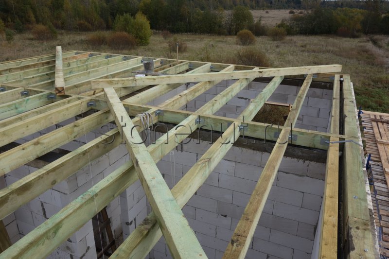 Деревянное перекрытие в доме из газобетона