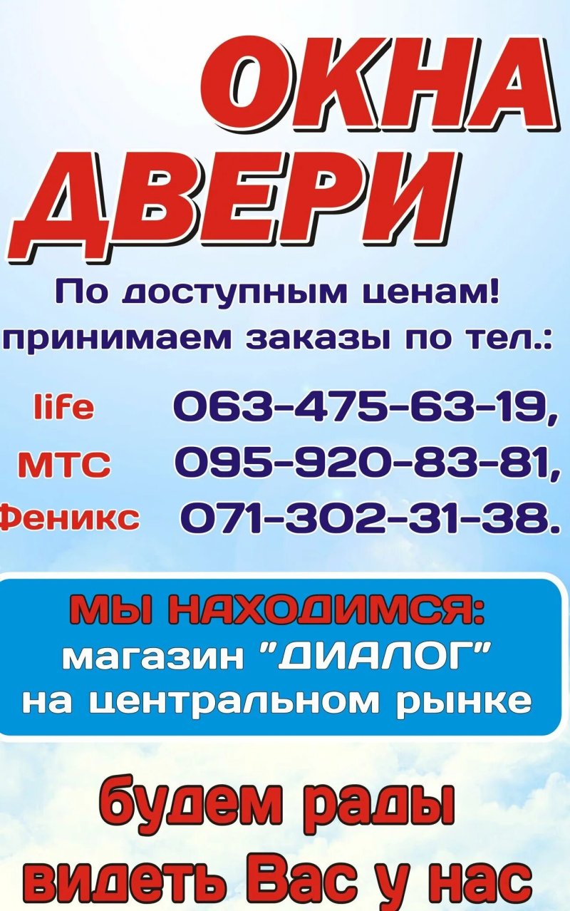 Окна двери