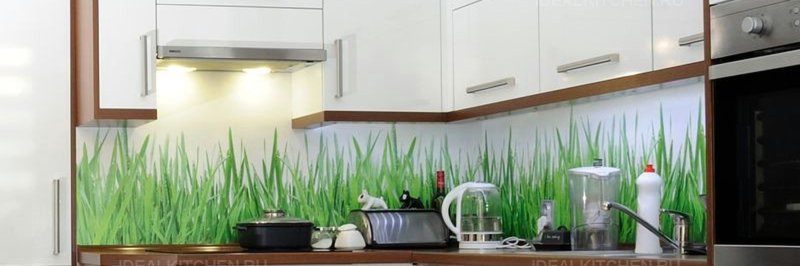 Стеклянные фартуки для кухни