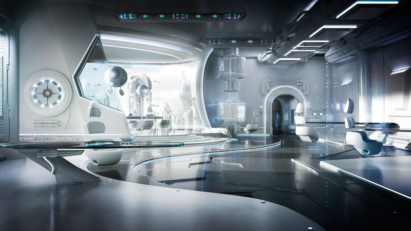 Футуристический интерьер
