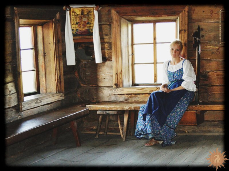 Фотосессия в деревенском доме