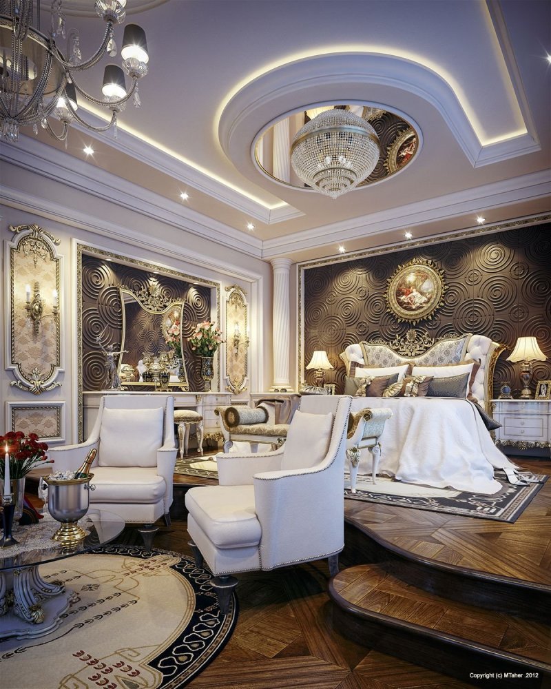 Королевская спальня luxury antonovich design