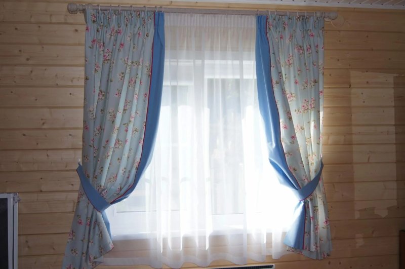 Шторы для дачи в деревянном доме короткие