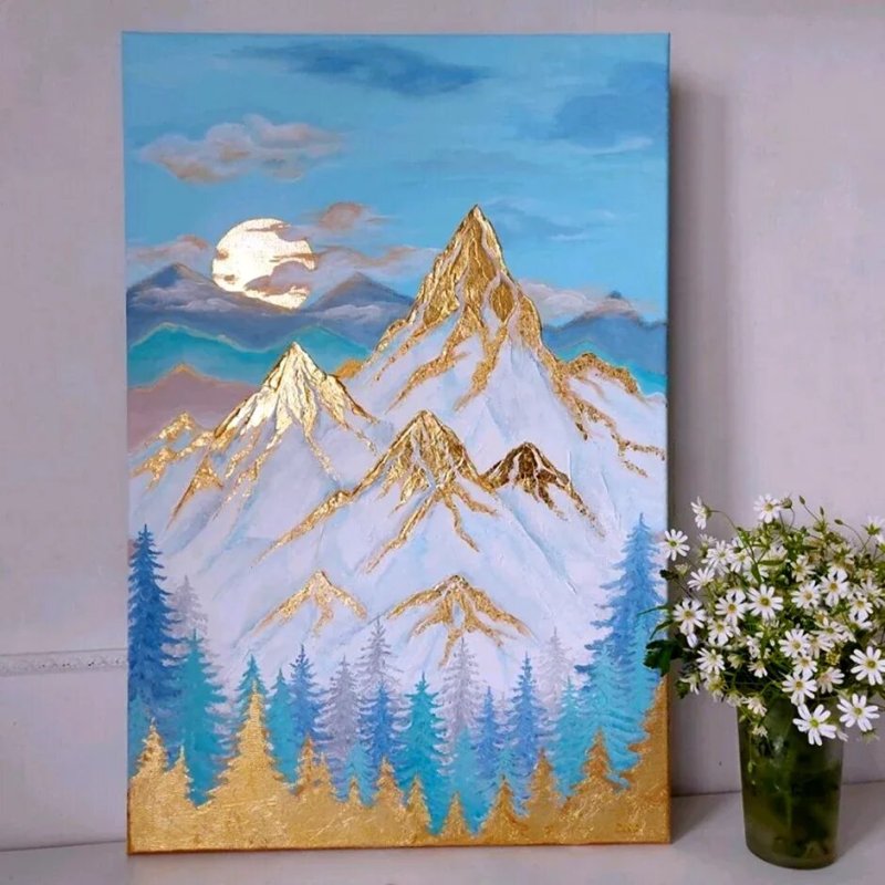 Картина горы с поталью