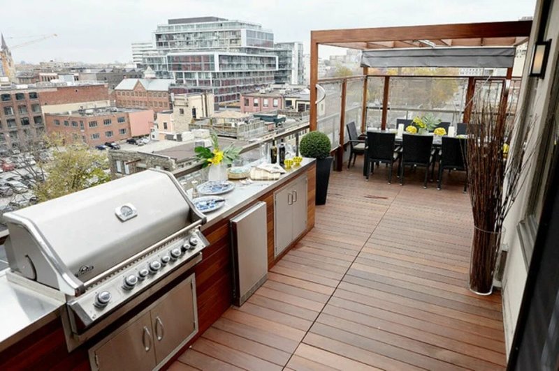 Эксплуатируемая плоская кровля green roof