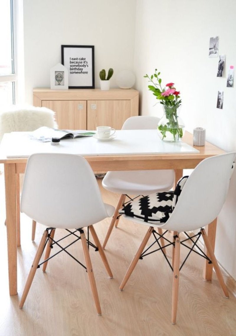 Стул скандинавский eames dsw белый