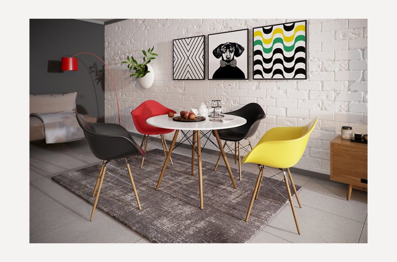 Стулья eames в интерьере