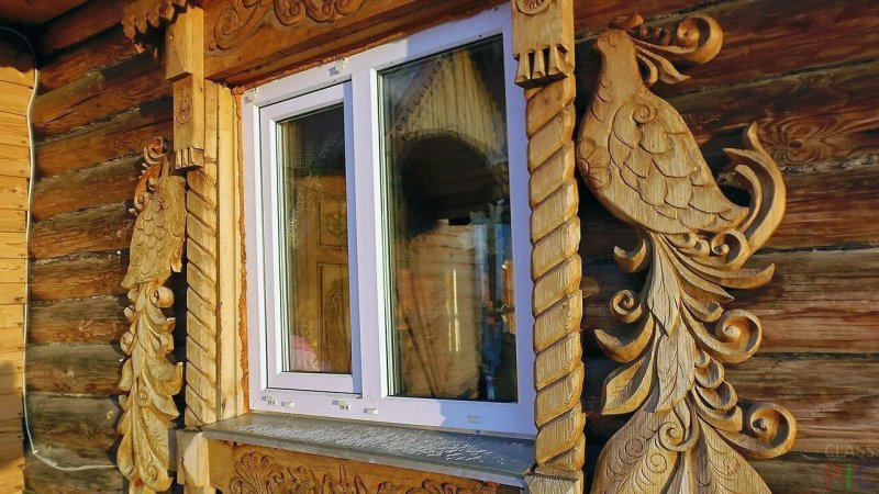 Владимирская пропильная резьба наличники
