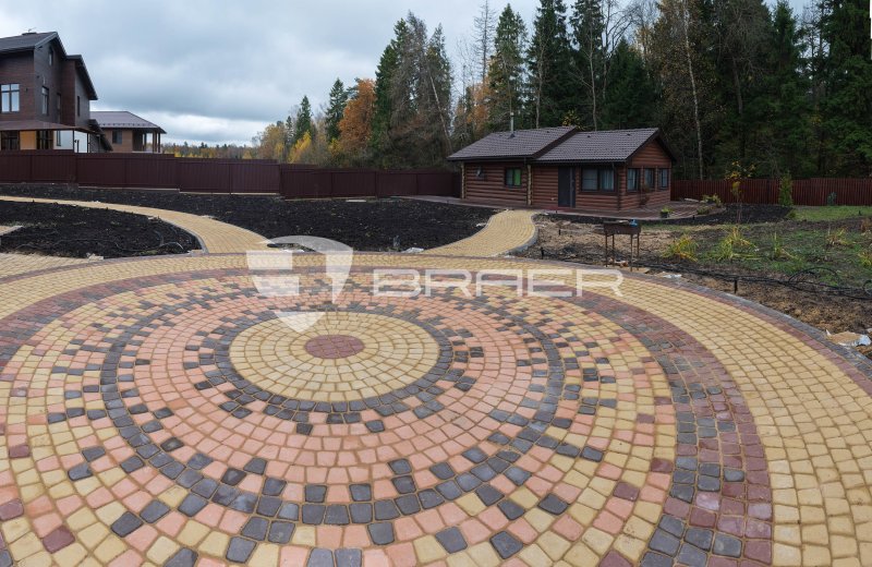 Тротуарная плитка браер классико круговая
