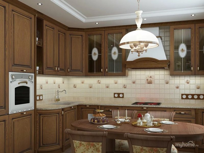 Дизайн кухни в классическом стиле