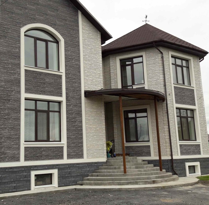 Фасадная панель docke stein антрацит