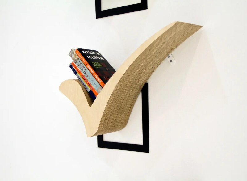 Оригинальные книжные полки