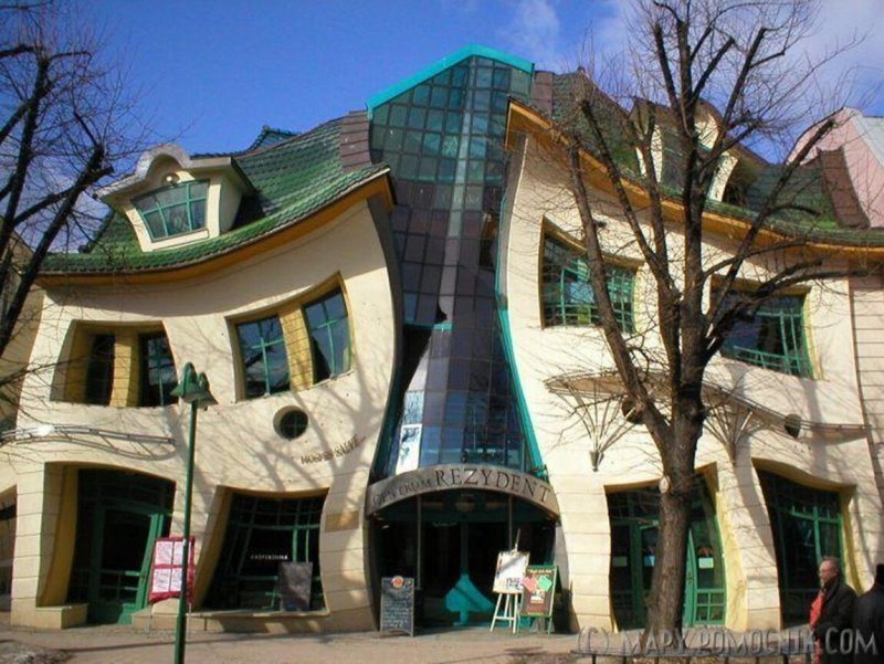 Кривой домик сопот польша архитектор яцек карновски
