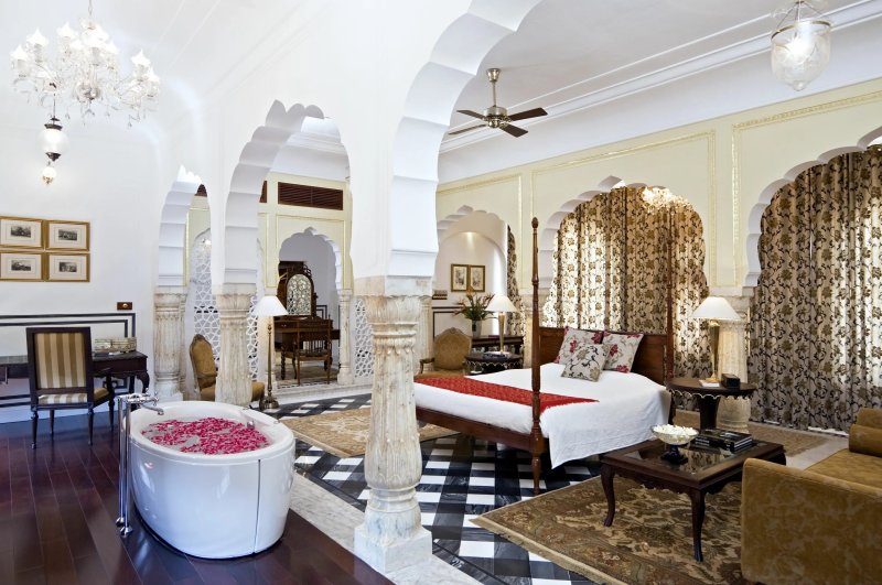 Отель в джайпуре samode palace