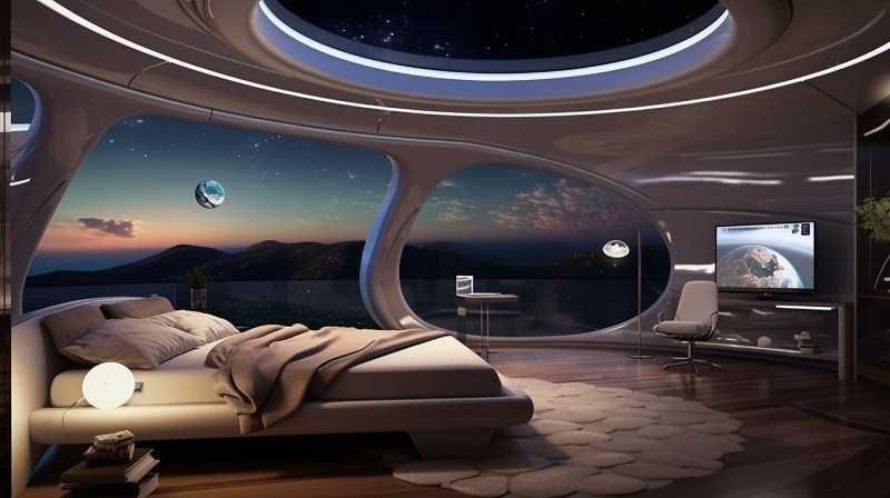 Футуристический стиль в интерьере