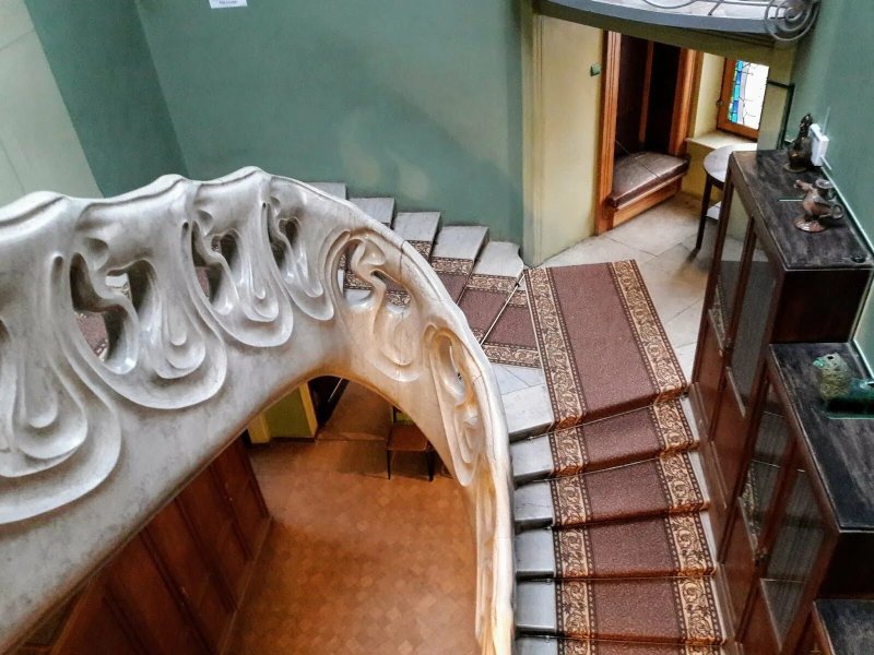 Лестница в особняке рябушинского