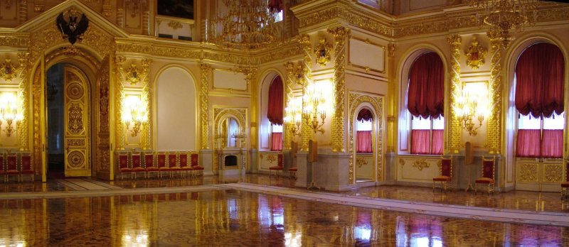 Екатерининский зал большого кремлевского дворца в москве