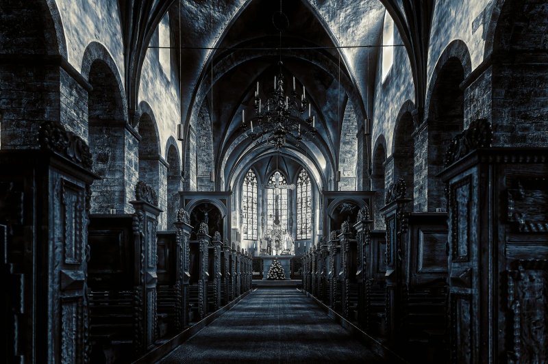 Gothic church interior