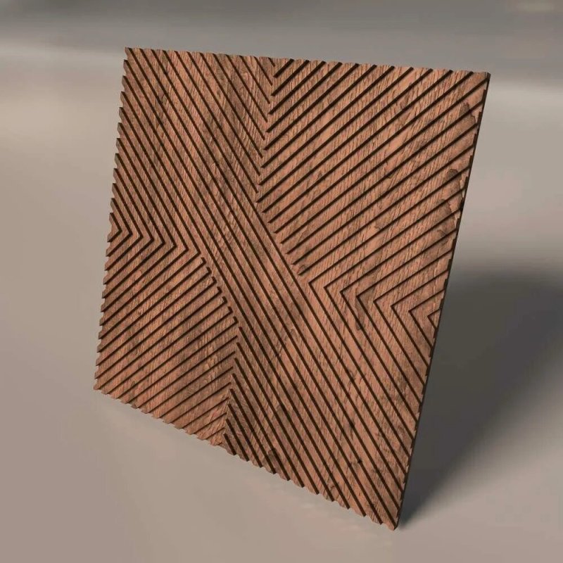 Реечные 3dпанели dekotech wood d375pr