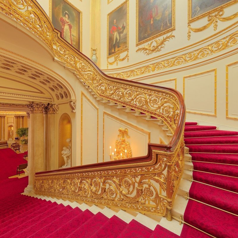 The grand staircase buckingham palace
