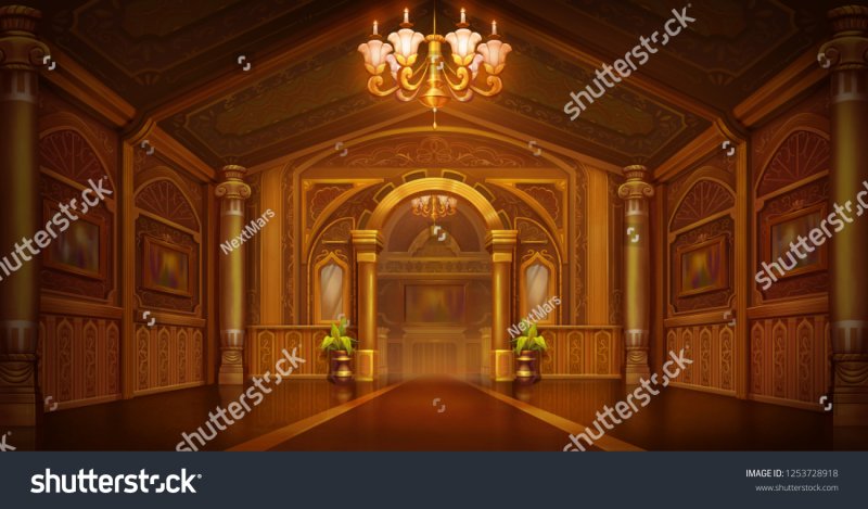 Дворец интерьер вектор
