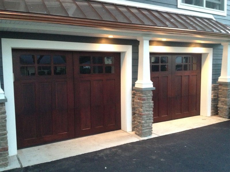 Wood garage doors