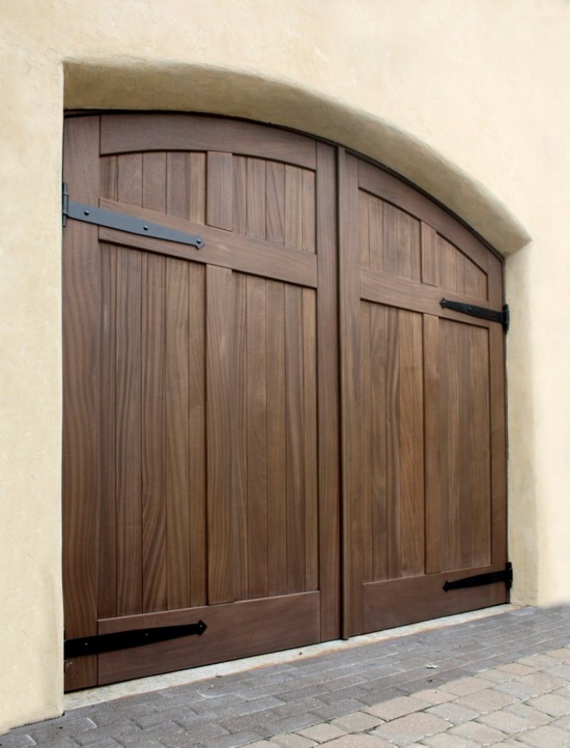 Wood garage doors